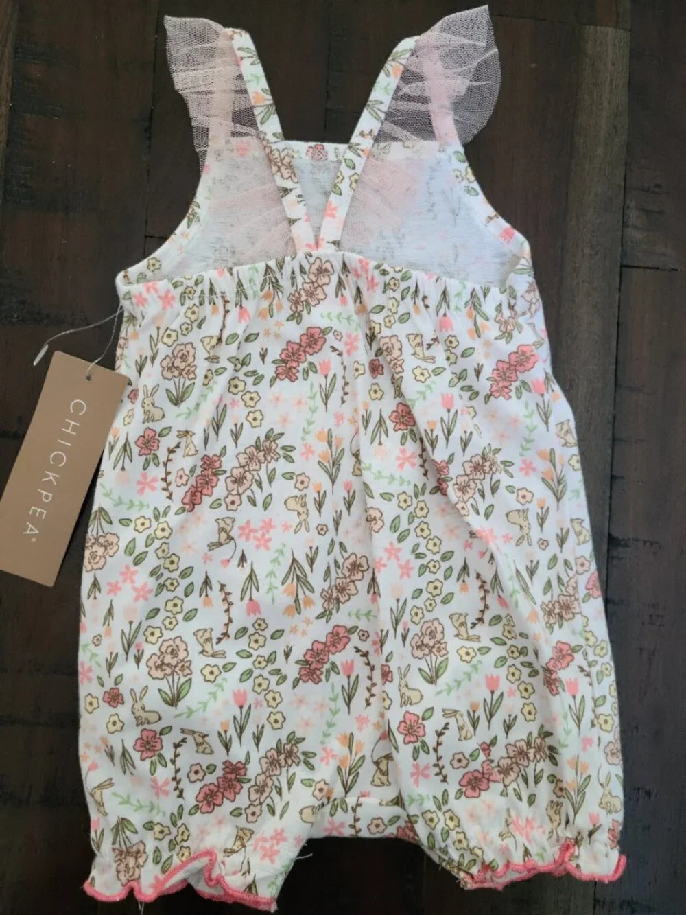 Chickpea Bunny Tank Romper